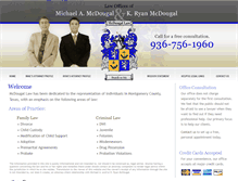 Tablet Screenshot of mcdougallaw.com
